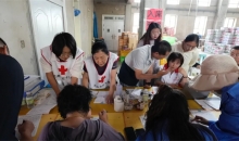 中国红十字基金会救灾工作组在甘肃榆中县开展灾后重建项目实地调研