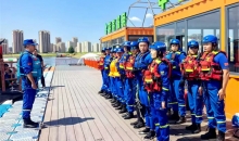 吉林省长春市红十字蓝天救援队开展水域救援训练演练活动