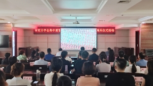 河南省红十字会组织集中观看纪念中国人民抗日战争暨世界反法西斯战争胜利80周年大会